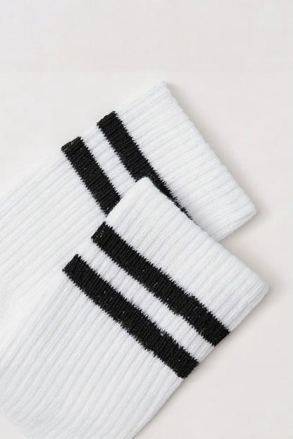 Unisex 5 Çift Premium Kalite Yüksek Pamuklu Kolej Çorap