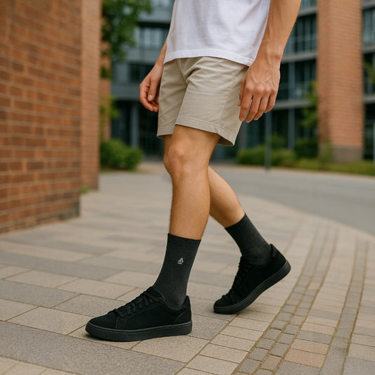 Erkek 12 Çift Günlük Sıkmayan Boğazlı Pamuklu Desenli Uzun Çorap