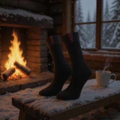 Erkek 3 Çift Termal Kayak Kışlık Havlu Çorap